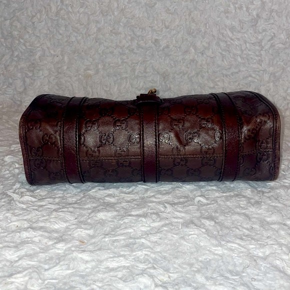 Gucci Joy Bardot GG Guccissima Small Brown Leather Shoulder Bag - Picture 9 of 17